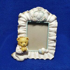 Cherished Teddies Girl Praying Photo Frame Patrice 911712 Bear Picture Frame